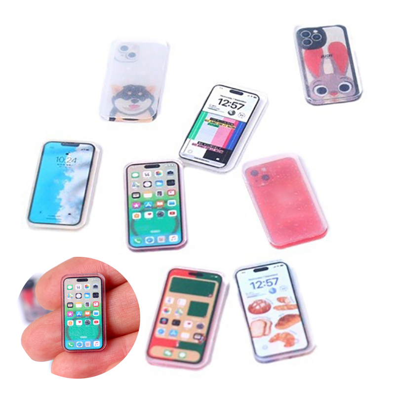 Phone Accessories Europe - 5Pcs 1:12 Miniature Items Doll House