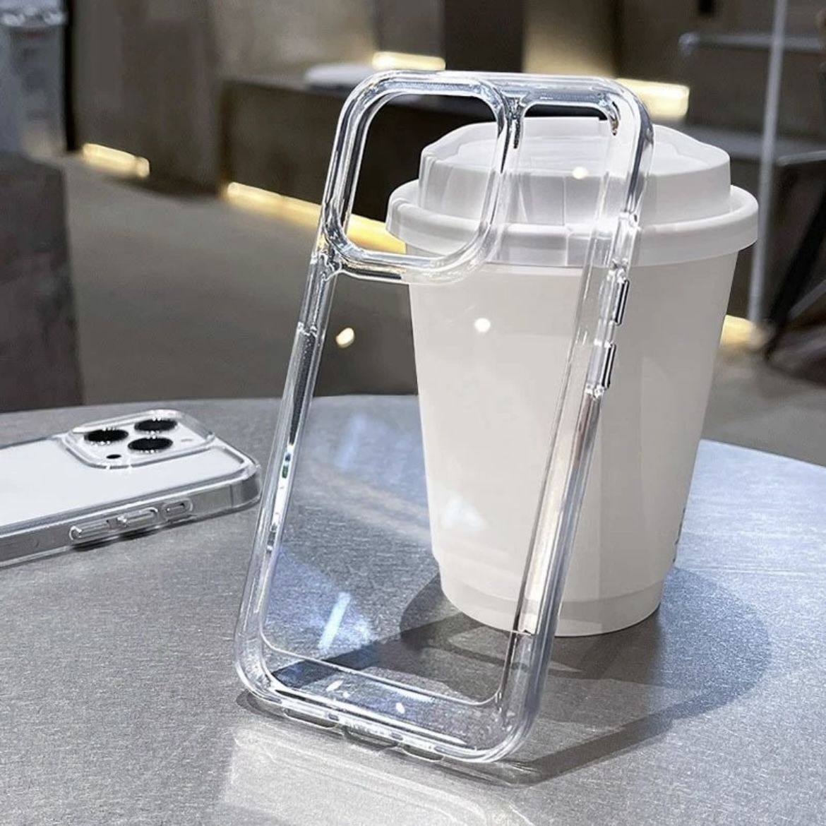 Phone Case Clear - Premium Minimalist Transparent Big Hole Phone