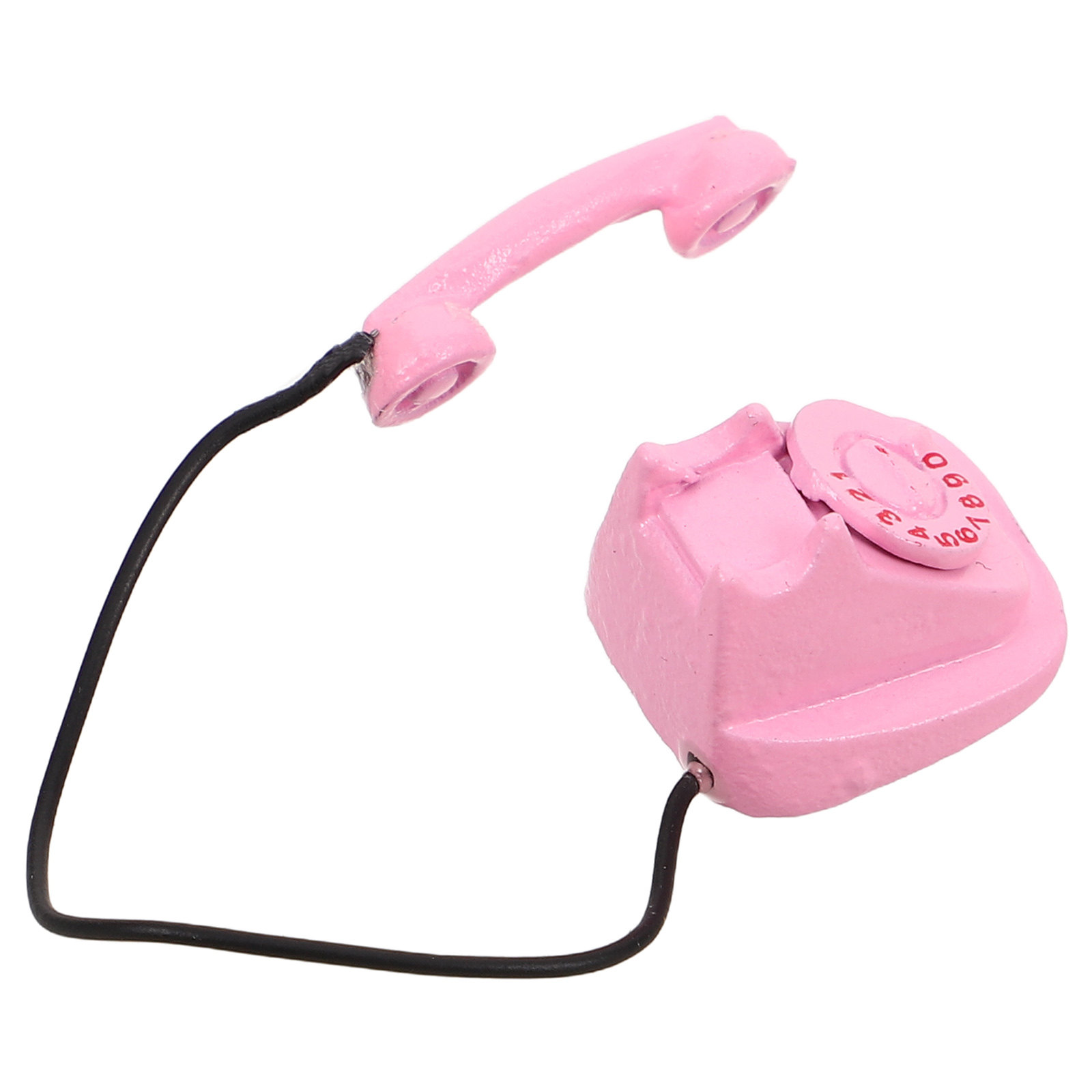 Phone Accessories Europe - Retro Miniature Rotary Telephone Vintage Dollhouse