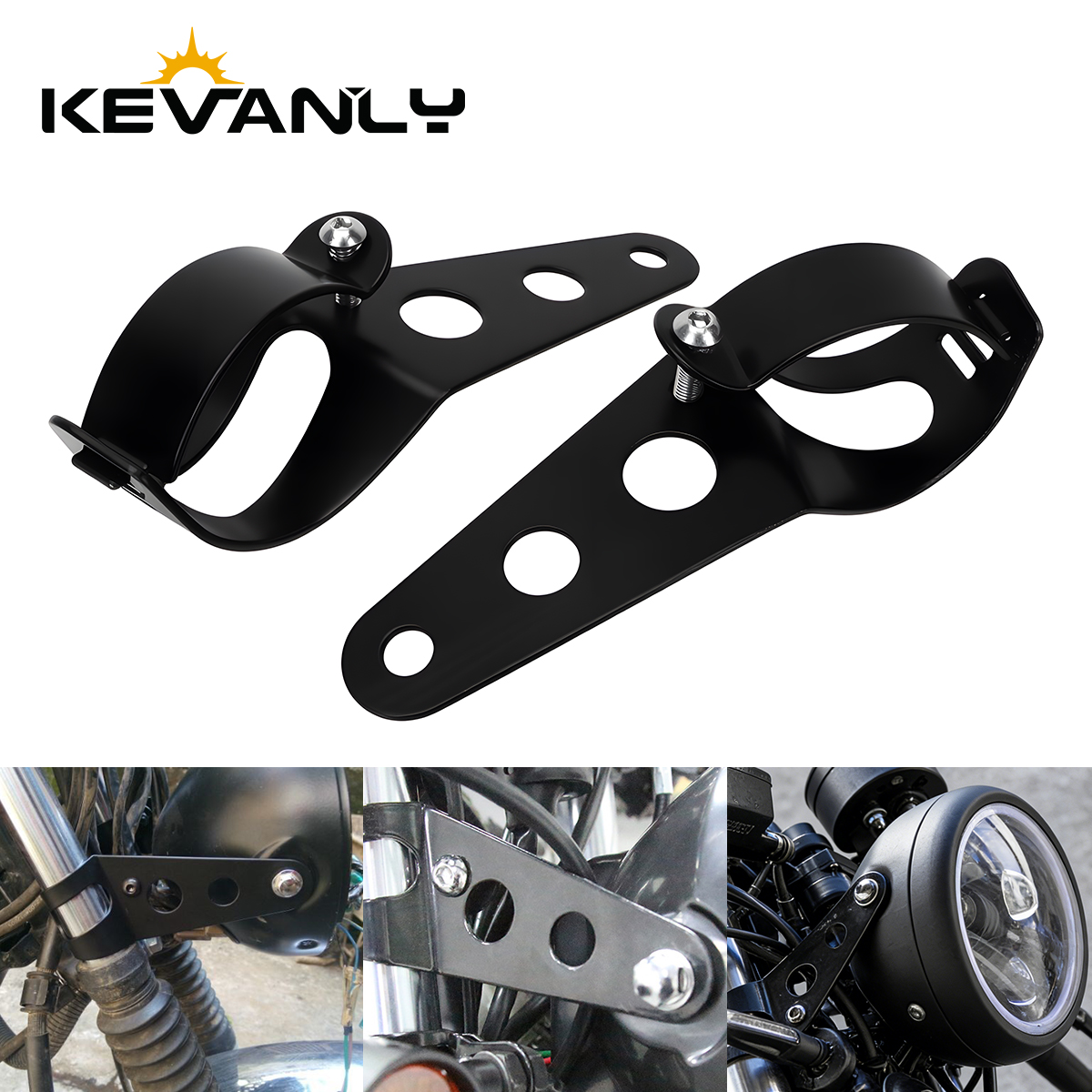 Phone Accessories Company - 28-36mm 35-43mm Motorcycle Headlight Mount Bracket