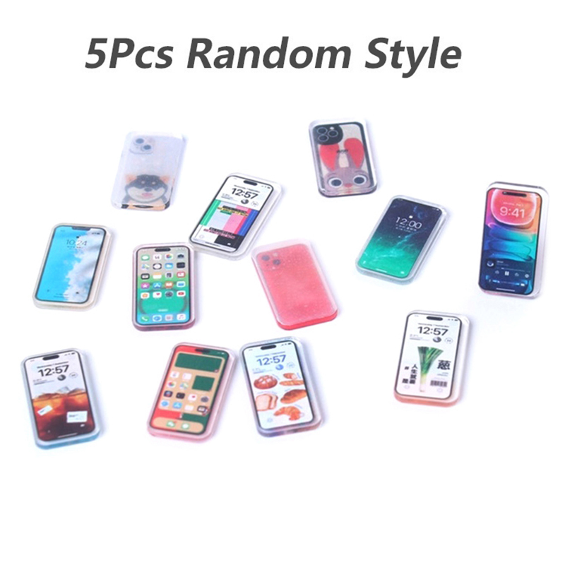 5Pcs 1:12 Miniature Items Doll - مراجعة Phone Accessories Europe وسعره