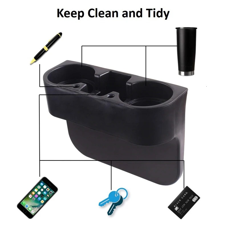 Car Seat Gap Cup Holder Organi - مراجعة Phone Accessories Organizer وسعره
