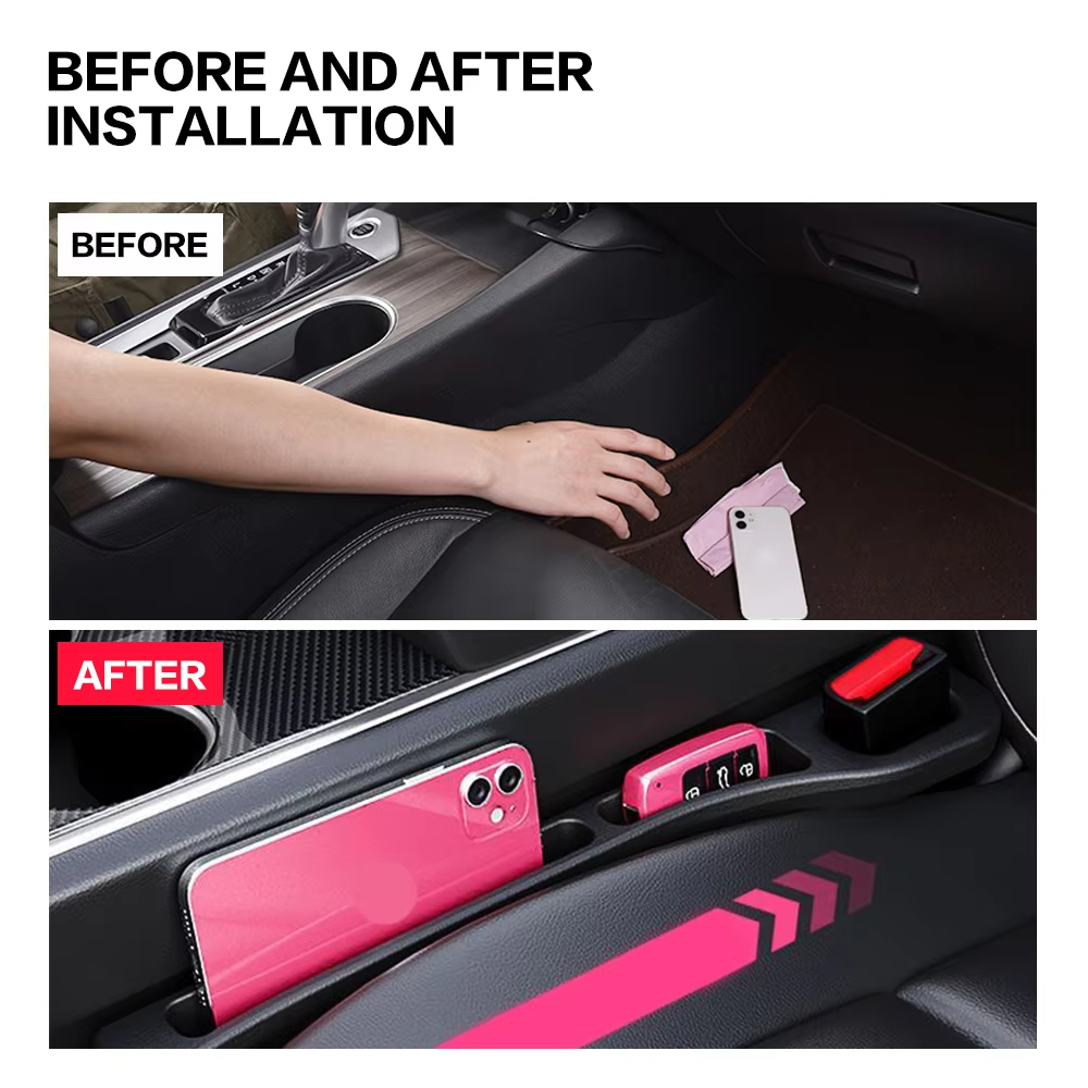 2pcs Universal Car Seat Gap Fi - مراجعة Phone Accessories Organizer وسعره