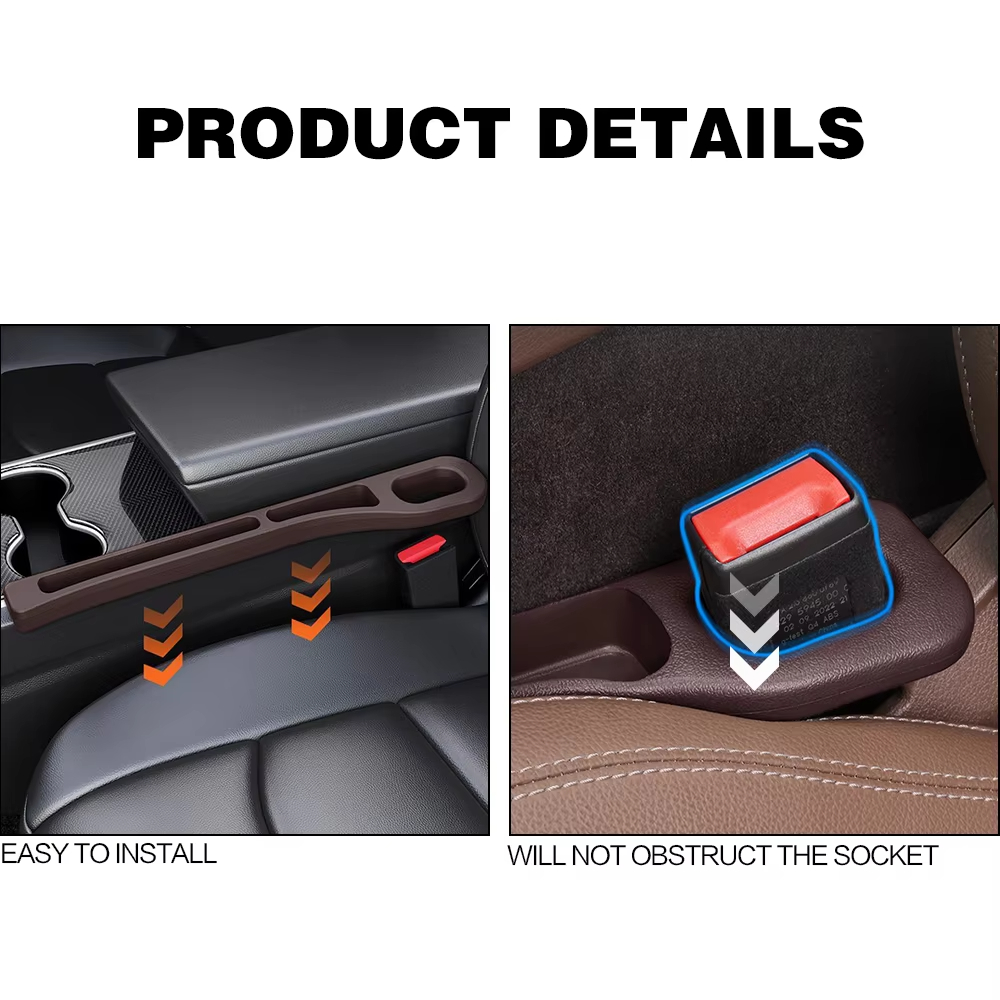 2pcs Universal Car Seat Gap Fi - مراجعة Phone Accessories Organizer وسعره