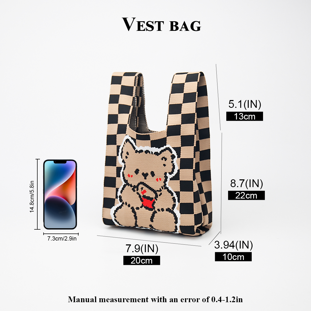 Cute Knitted Handbag for Girls - مراجعة Phone Accessories In China وسعره