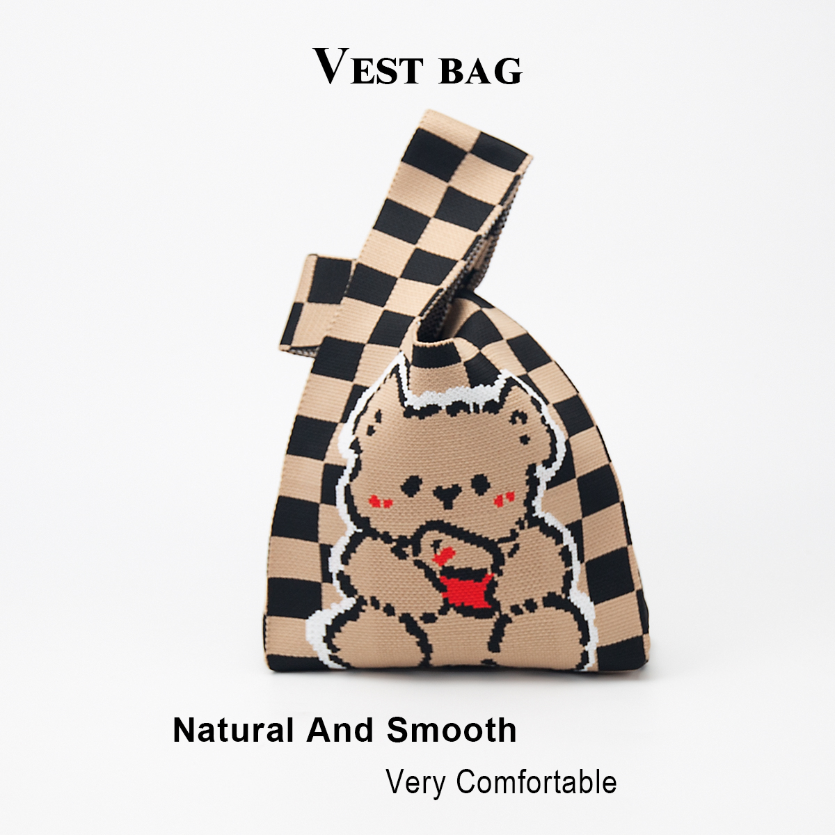 Cute Knitted Handbag for Girls - مراجعة Phone Accessories In China وسعره