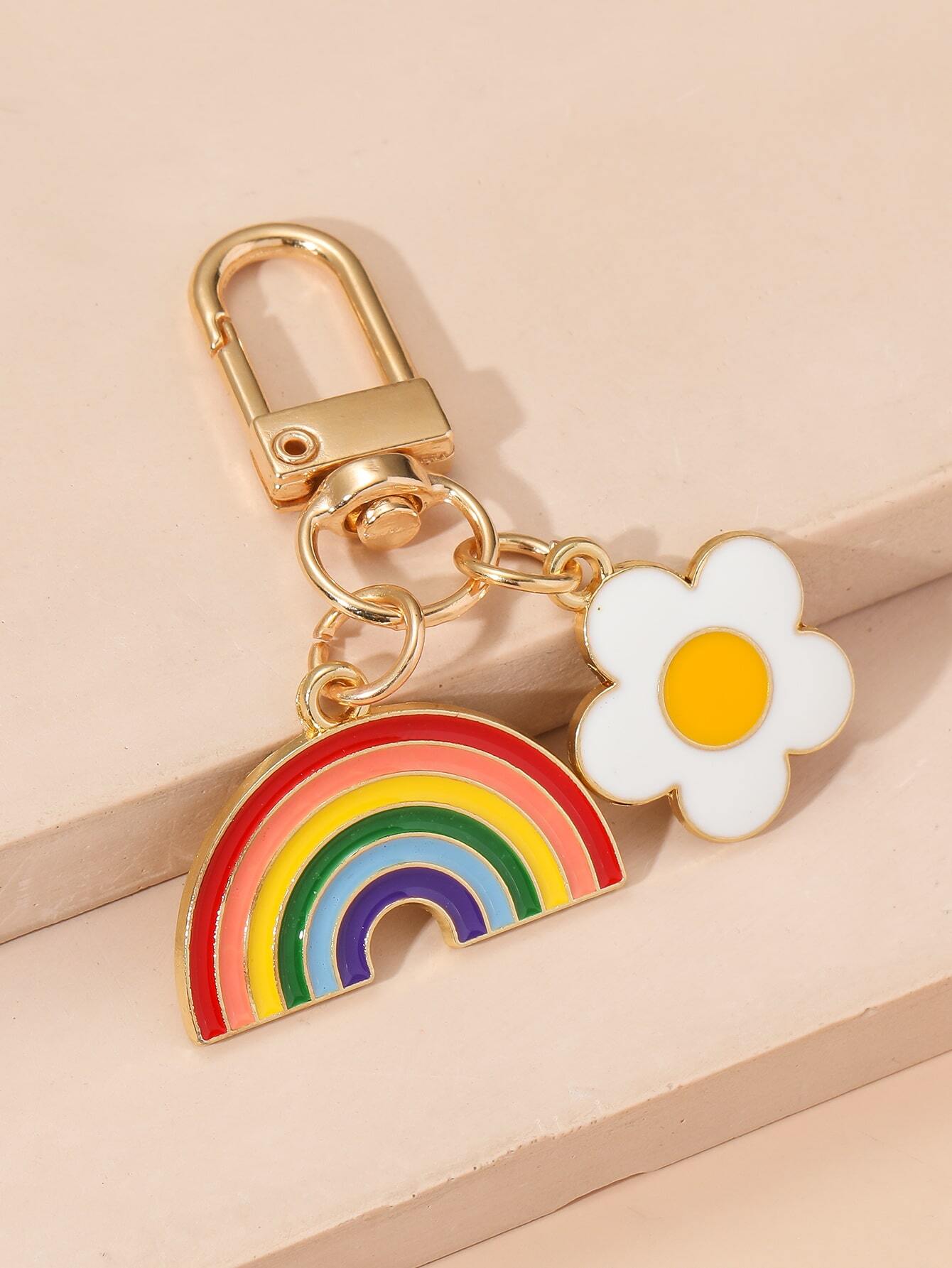 Flower & Rainbow Decor Bag Cha - مراجعة Phone Accessories For Teen Girls وسعره