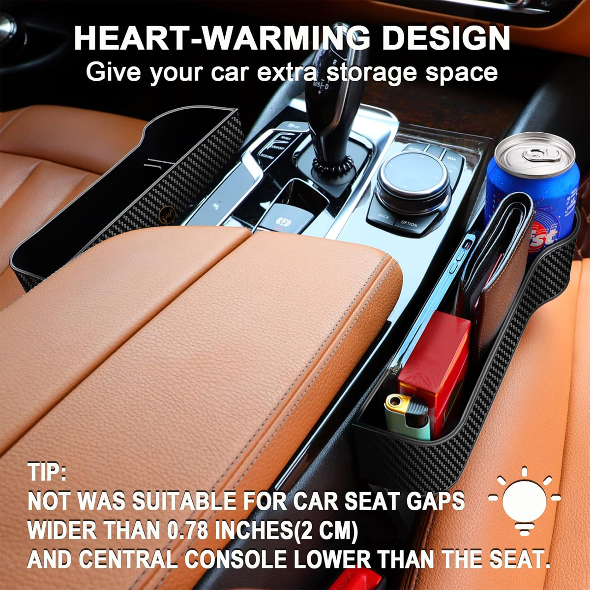 Car Seat Gap Storage Box, Mult - مراجعة Phone Accessories Organizer وسعره