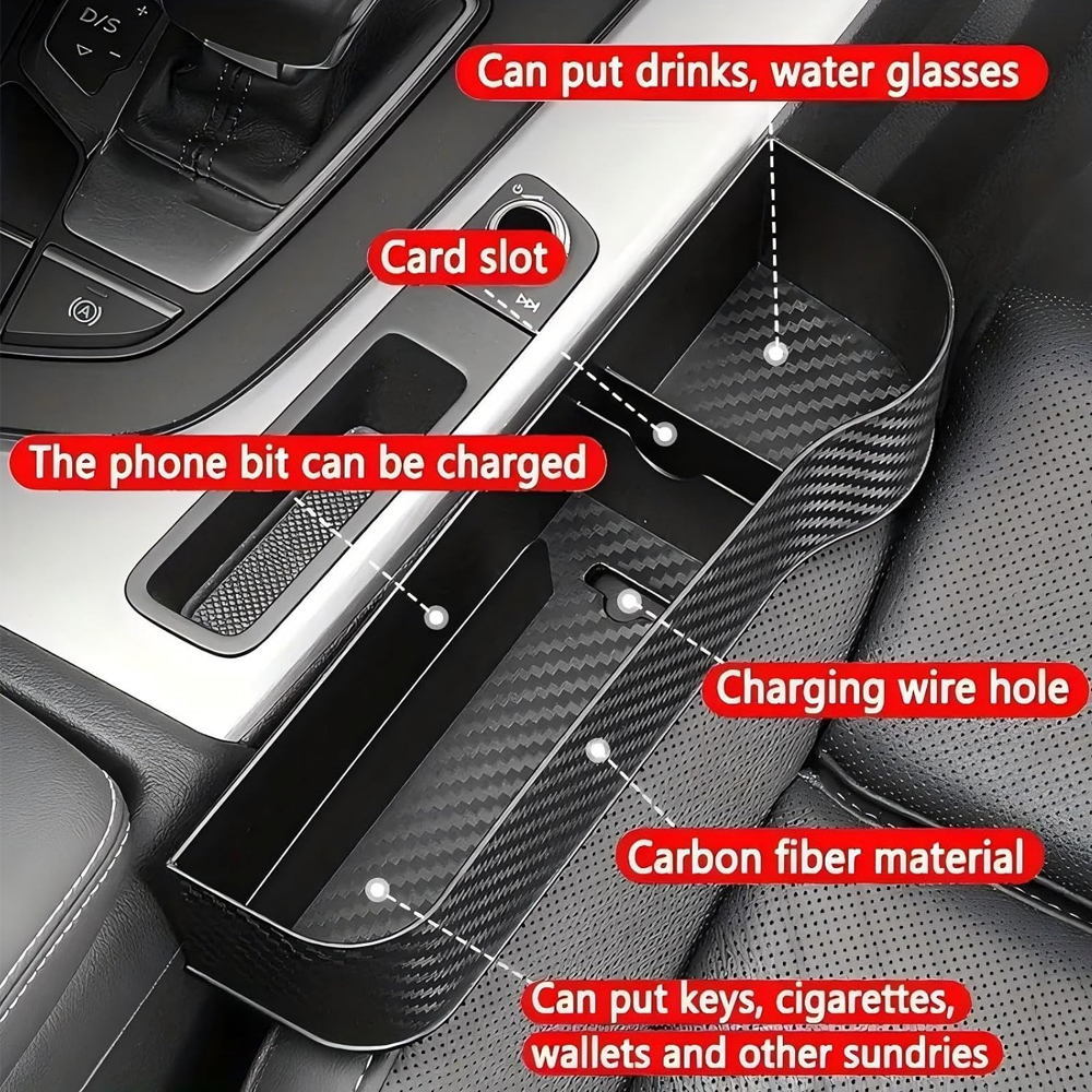 Car Seat Gap Storage Box, Mult - مراجعة Phone Accessories Organizer وسعره