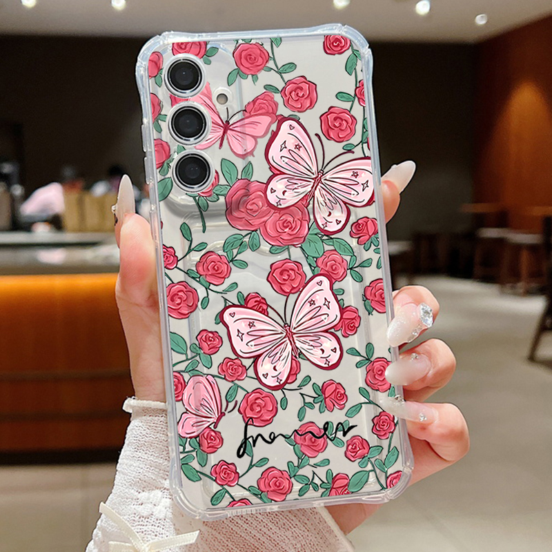 Flower Butterfly Pattern Clear - مراجعة Phone Case Clear وسعره