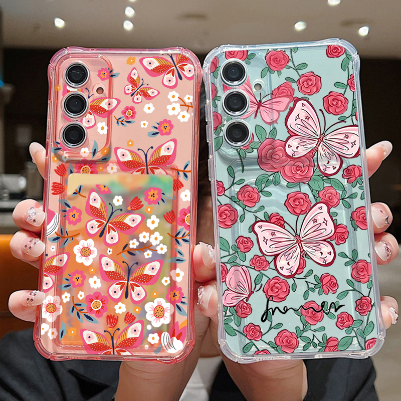 Flower Butterfly Pattern Clear - مراجعة Phone Case Clear وسعره
