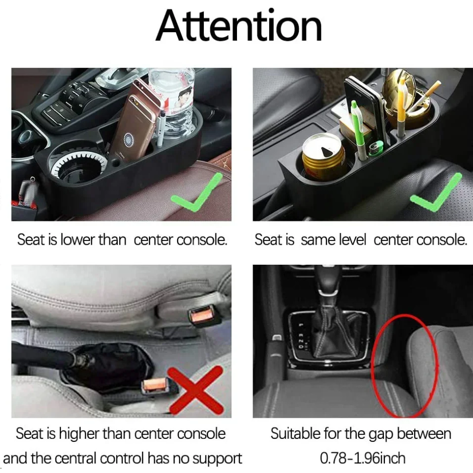 Seat Gap Water Cup HoldAuto Se - مراجعة Phone Accessories Organizer وسعره