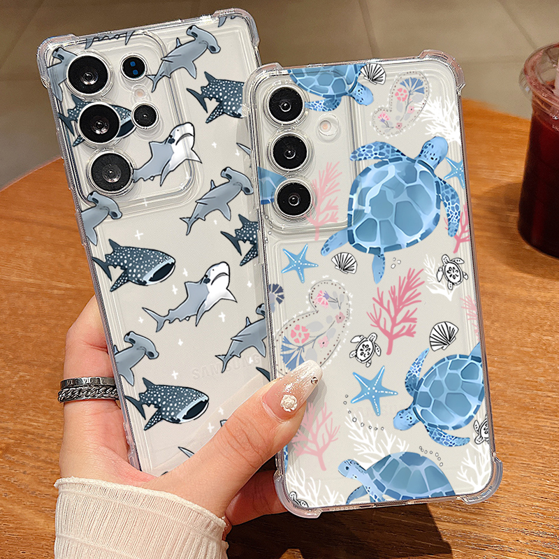 Whale Turtle Pattern Clear Pho - مراجعة Phone Case Clear وسعره