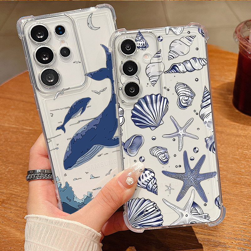 Whale Turtle Pattern Clear Pho - مراجعة Phone Case Clear وسعره