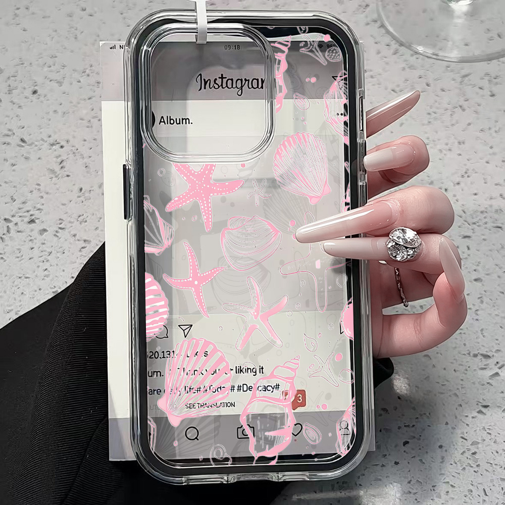 Summer Pink Seashell Clear Pho - مراجعة Phone Accessories To Sell وسعره