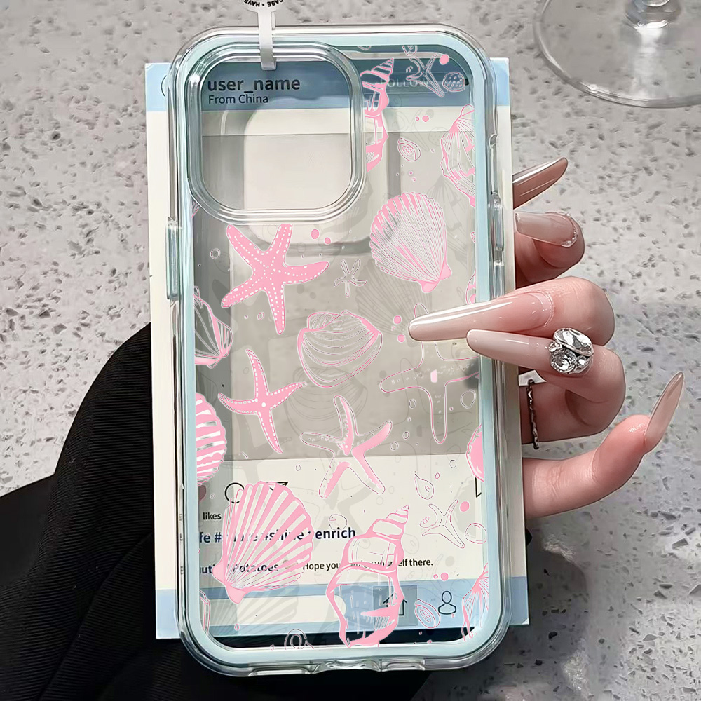 Summer Pink Seashell Clear Pho - مراجعة Phone Accessories To Sell وسعره
