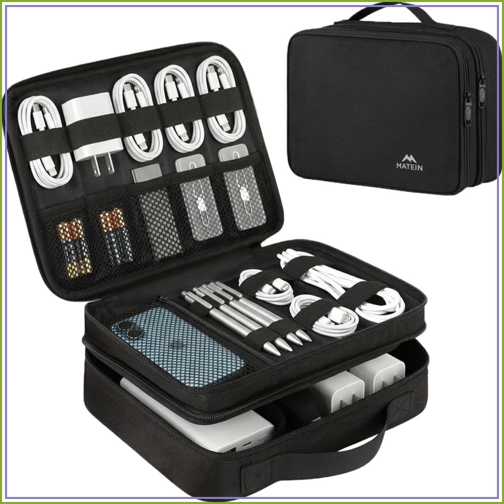 Electronics Organizer Travel C - مراجعة Phone Accessories Organizer وسعره