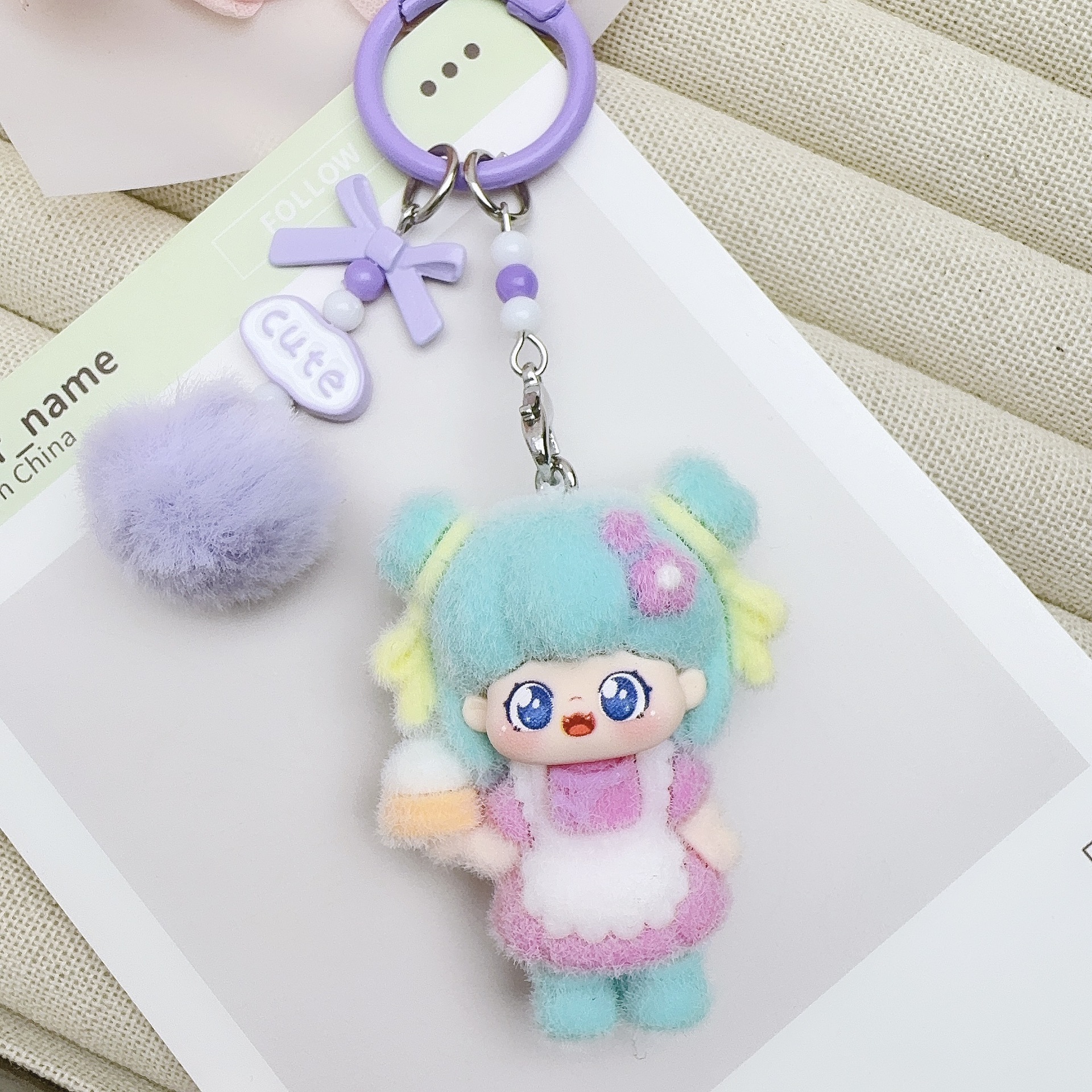 for Baby Three Keychains Cute  - مراجعة Phone Accessories Keychain وسعره
