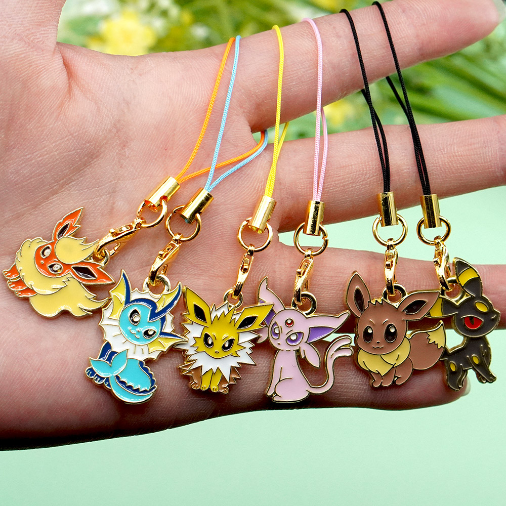 6Pcs Hot Anime Pokemon Eevee P - مراجعة Phone Accessories In China وسعره