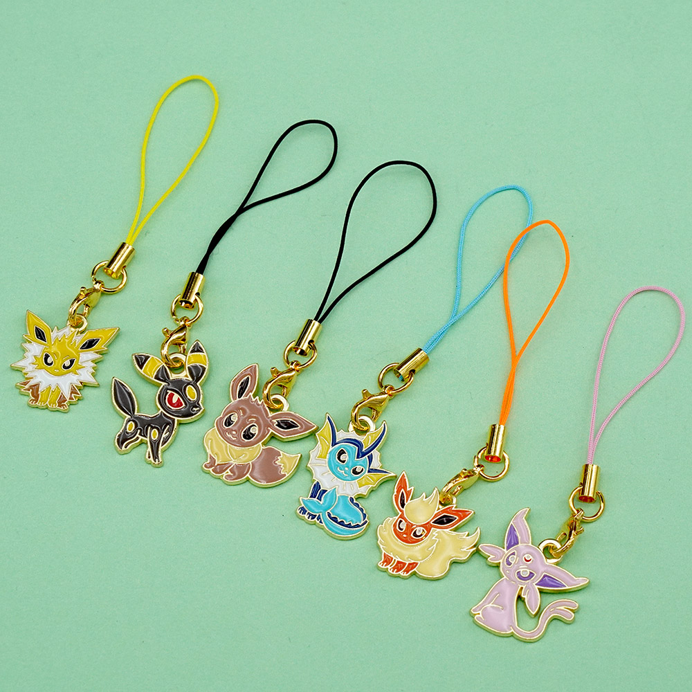 6Pcs Hot Anime Pokemon Eevee P - مراجعة Phone Accessories In China وسعره