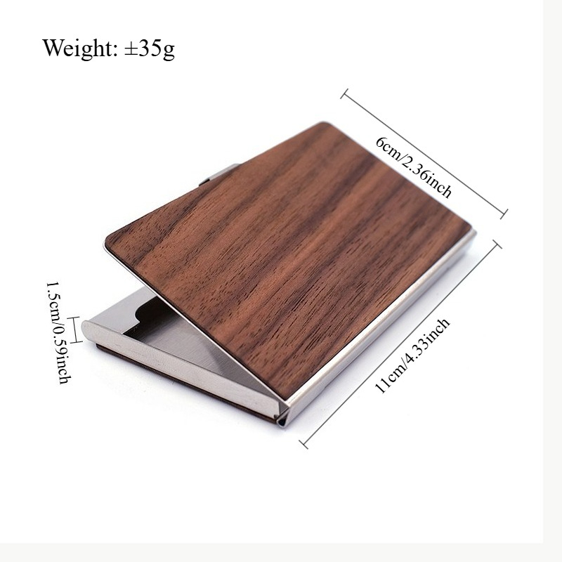 Custom Business Card Case Wood - مراجعة Phone Accessories Company وسعره