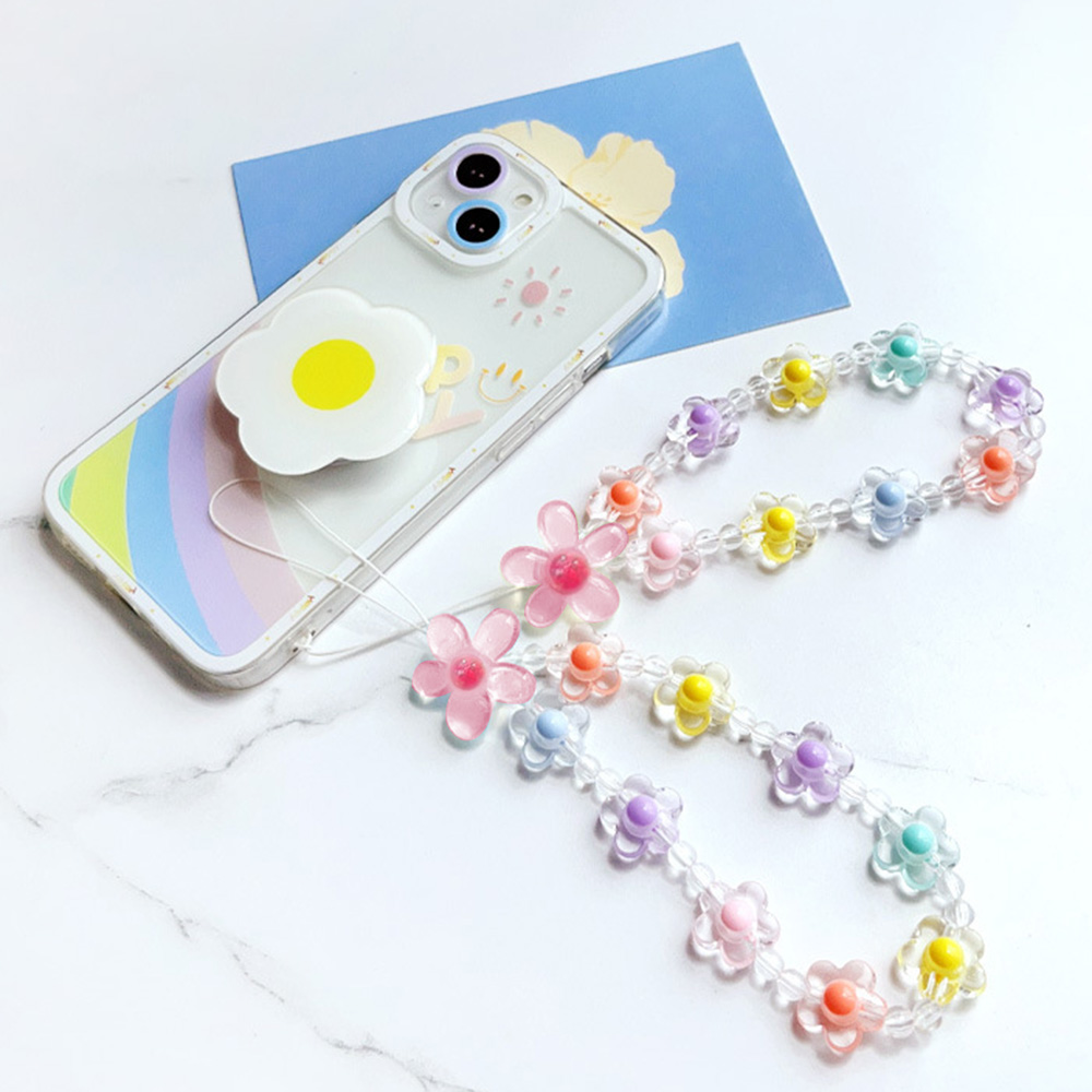 Colorful Sun Flower Beads Mobi - مراجعة Phone Accessories Keychain وسعره