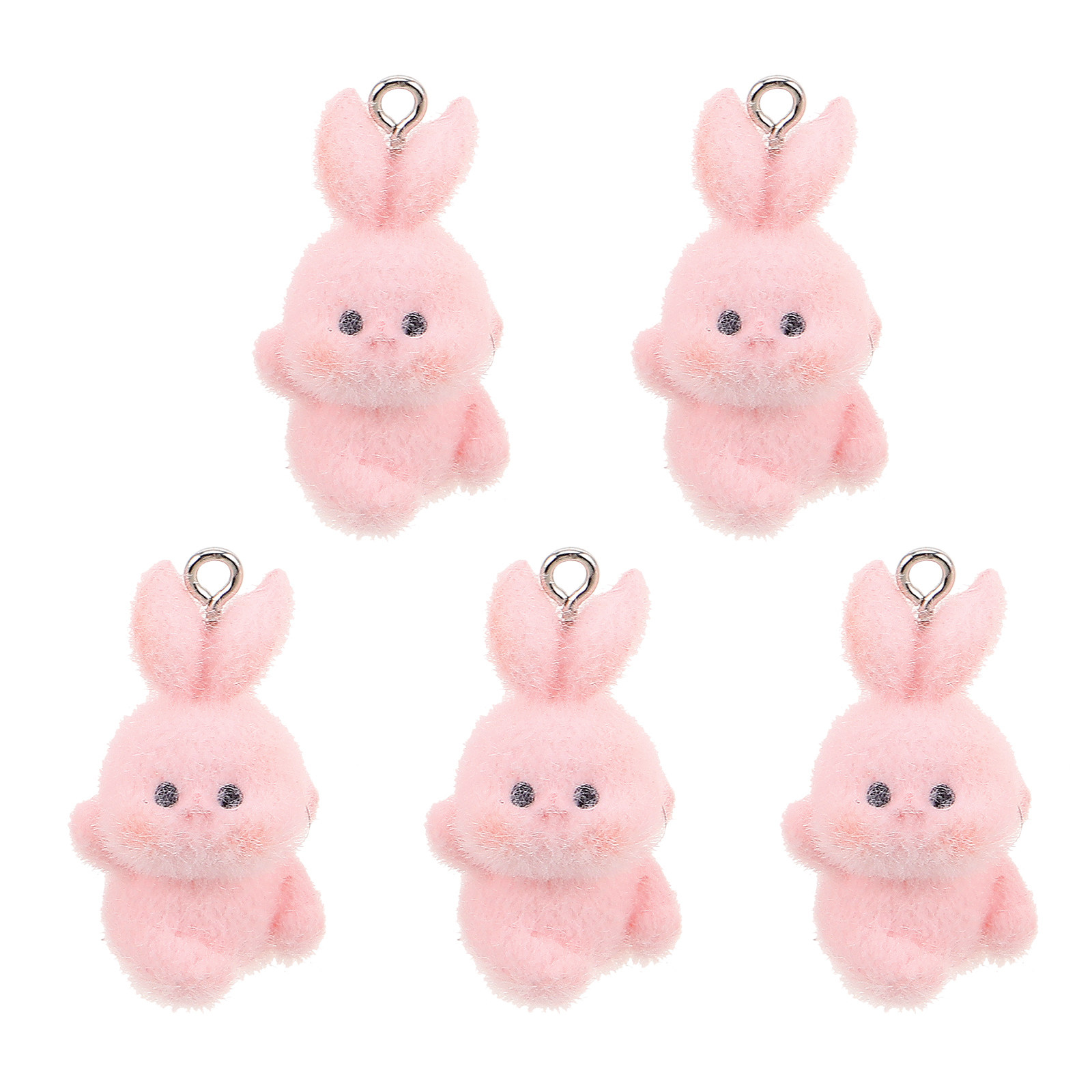 5Pcs Flocking Rabbit Charms Ha - مراجعة Phone Accessories For Teen Girls وسعره