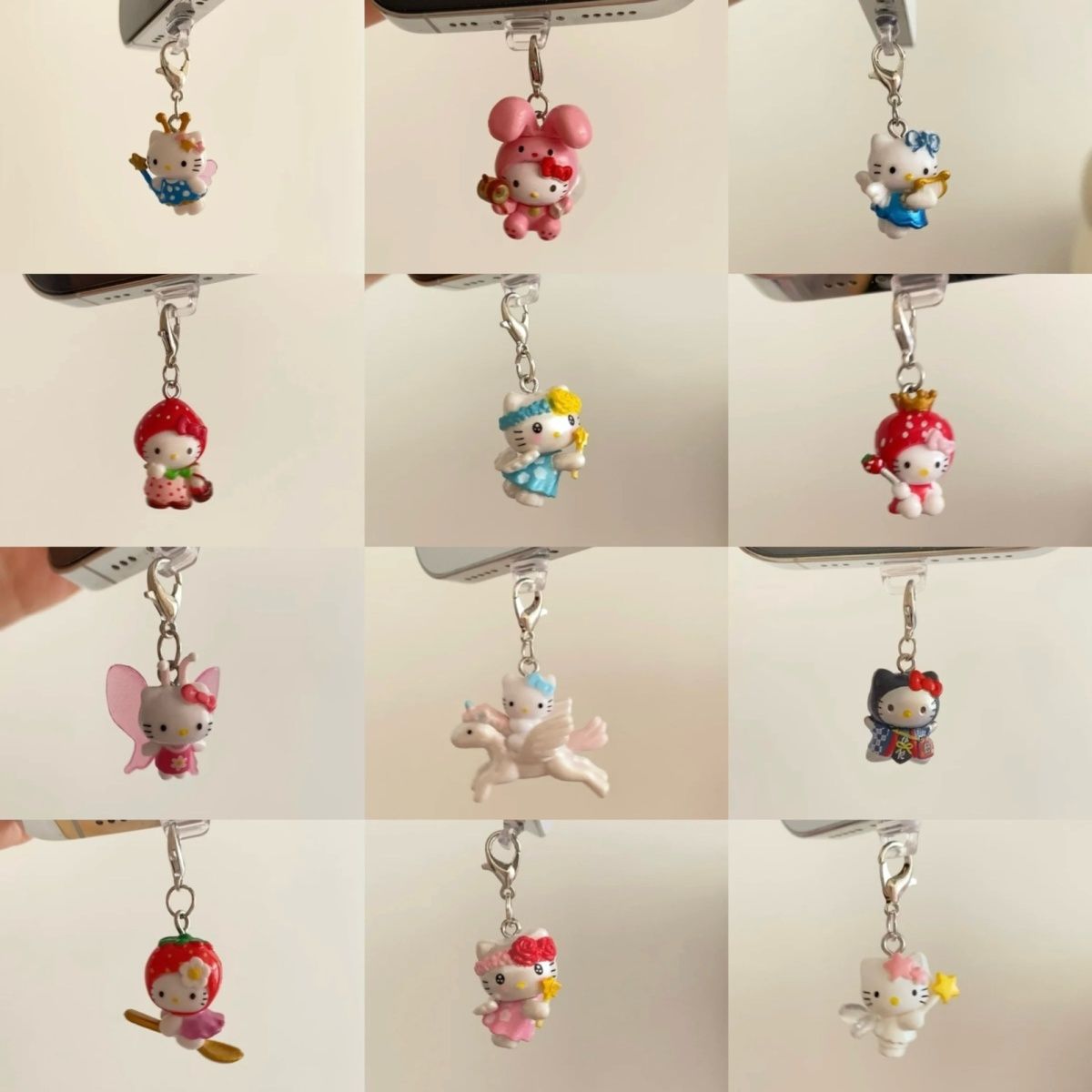 3D Hello Kitty Cute Cartoon Ba - مراجعة Phone Accessories Keychain وسعره