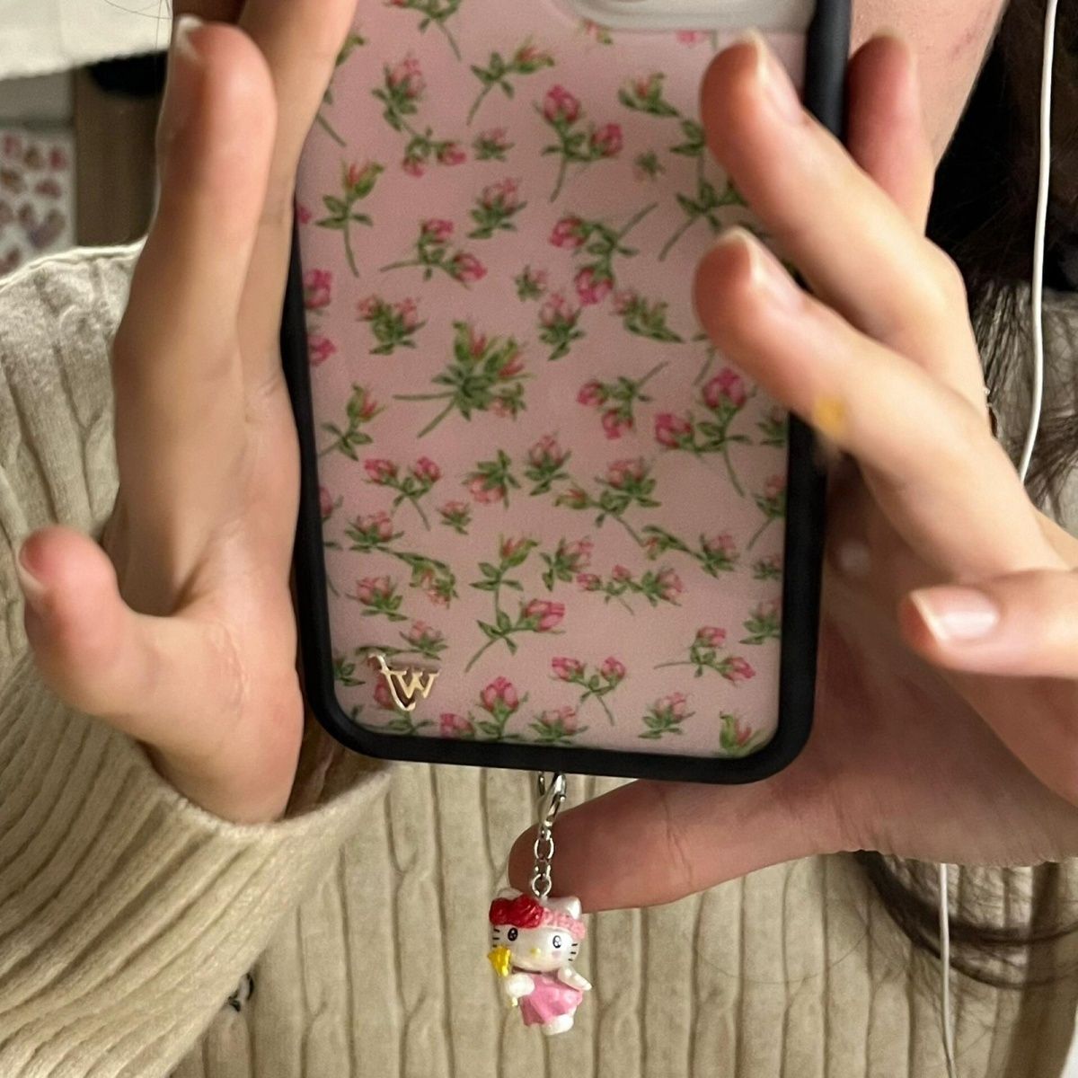 3D Hello Kitty Cute Cartoon Ba - مراجعة Phone Accessories Keychain وسعره