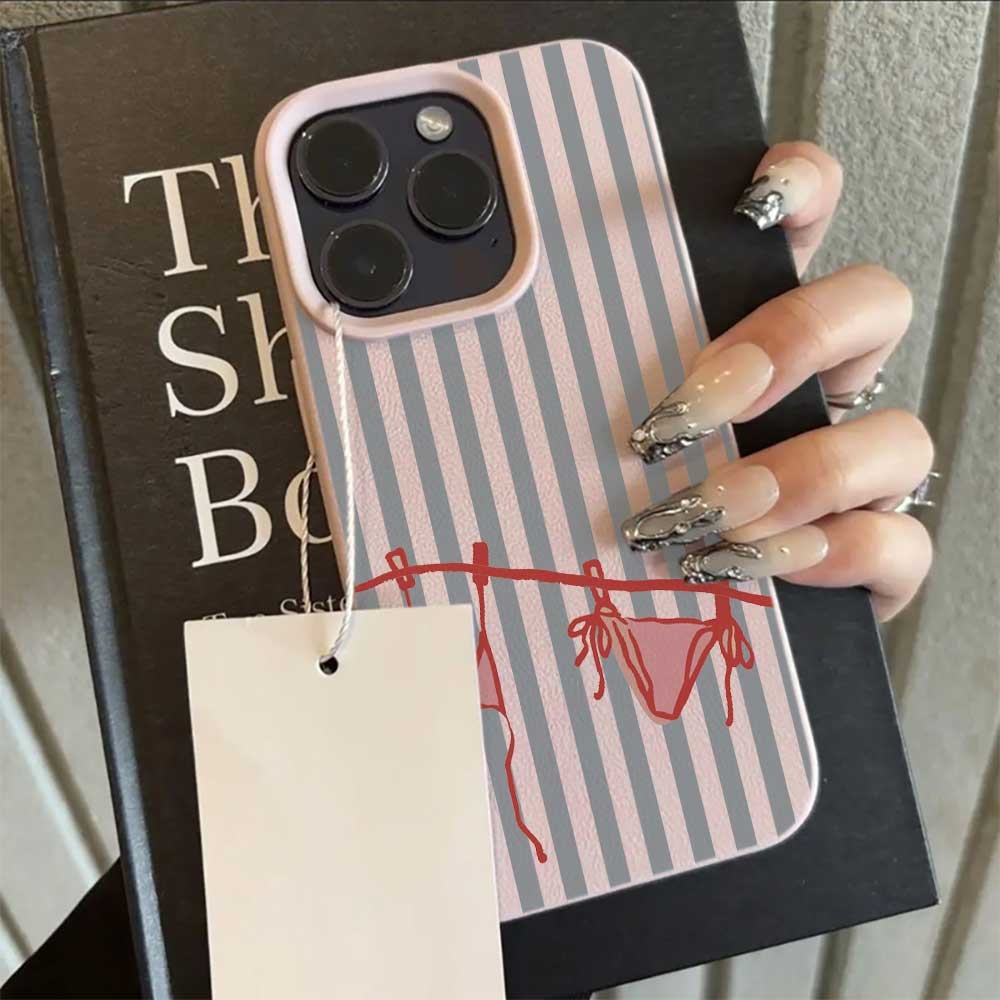Blue White Striped Bikini Phon - مراجعة Phone Accessories To Sell وسعره