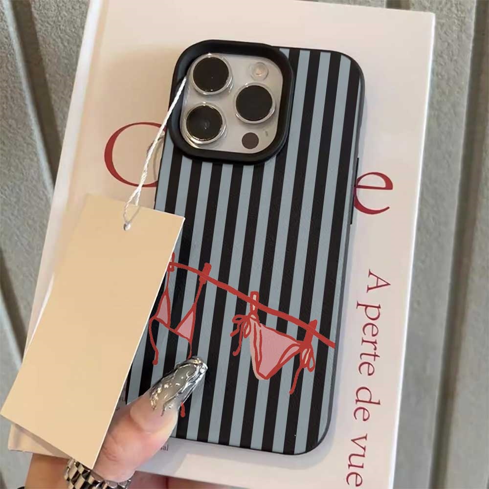 Blue White Striped Bikini Phon - مراجعة Phone Accessories To Sell وسعره