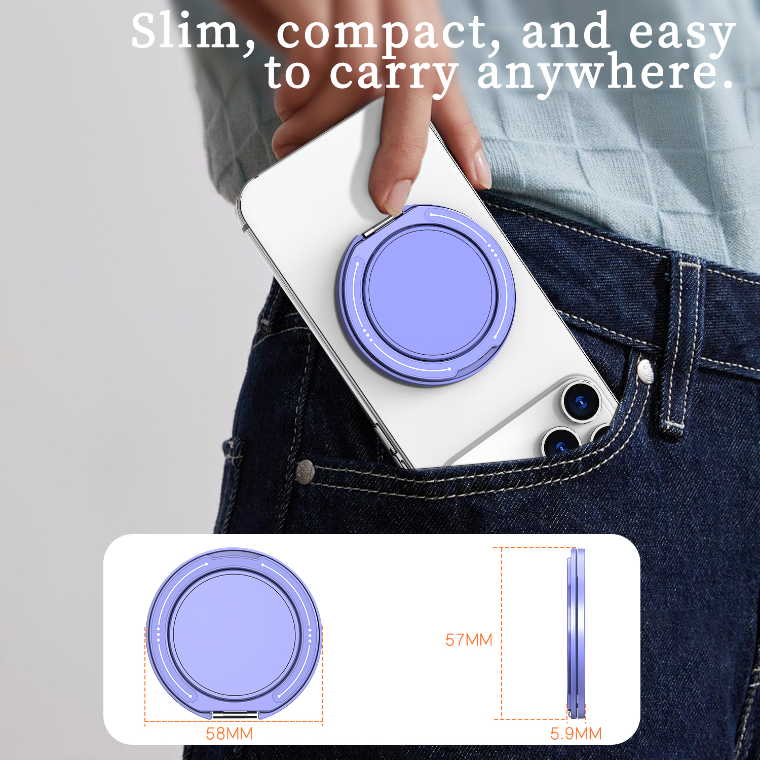 360° Rotatable For MagSafe Mag - مراجعة Phone Accessories And Gadget وسعره