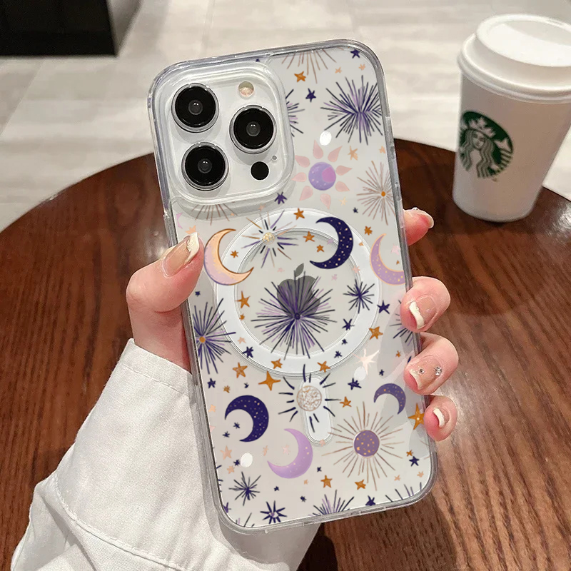 Romantic Sun Moon Stars Phone  - مراجعة Phone Case Clear وسعره