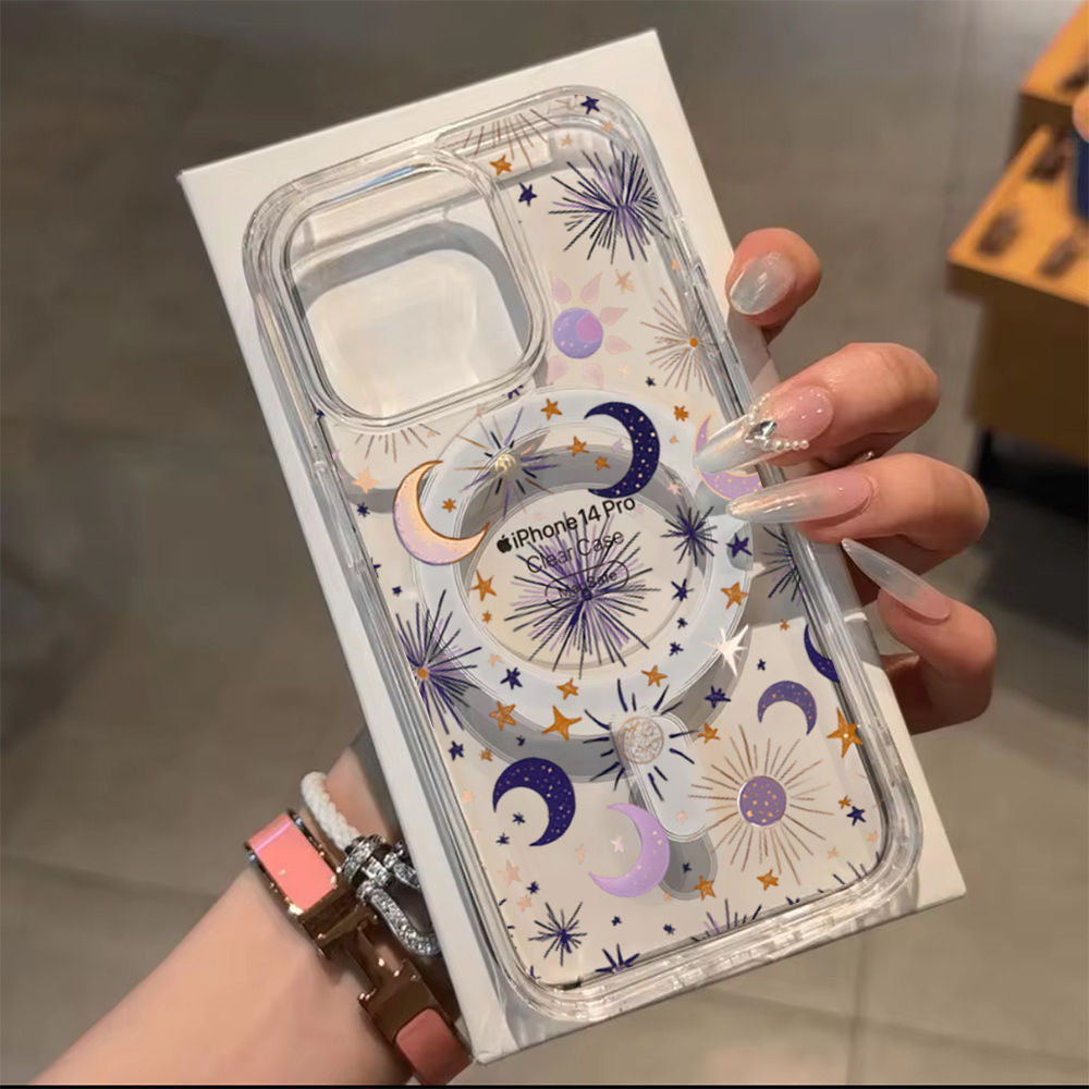 Romantic Sun Moon Stars Phone  - مراجعة Phone Case Clear وسعره