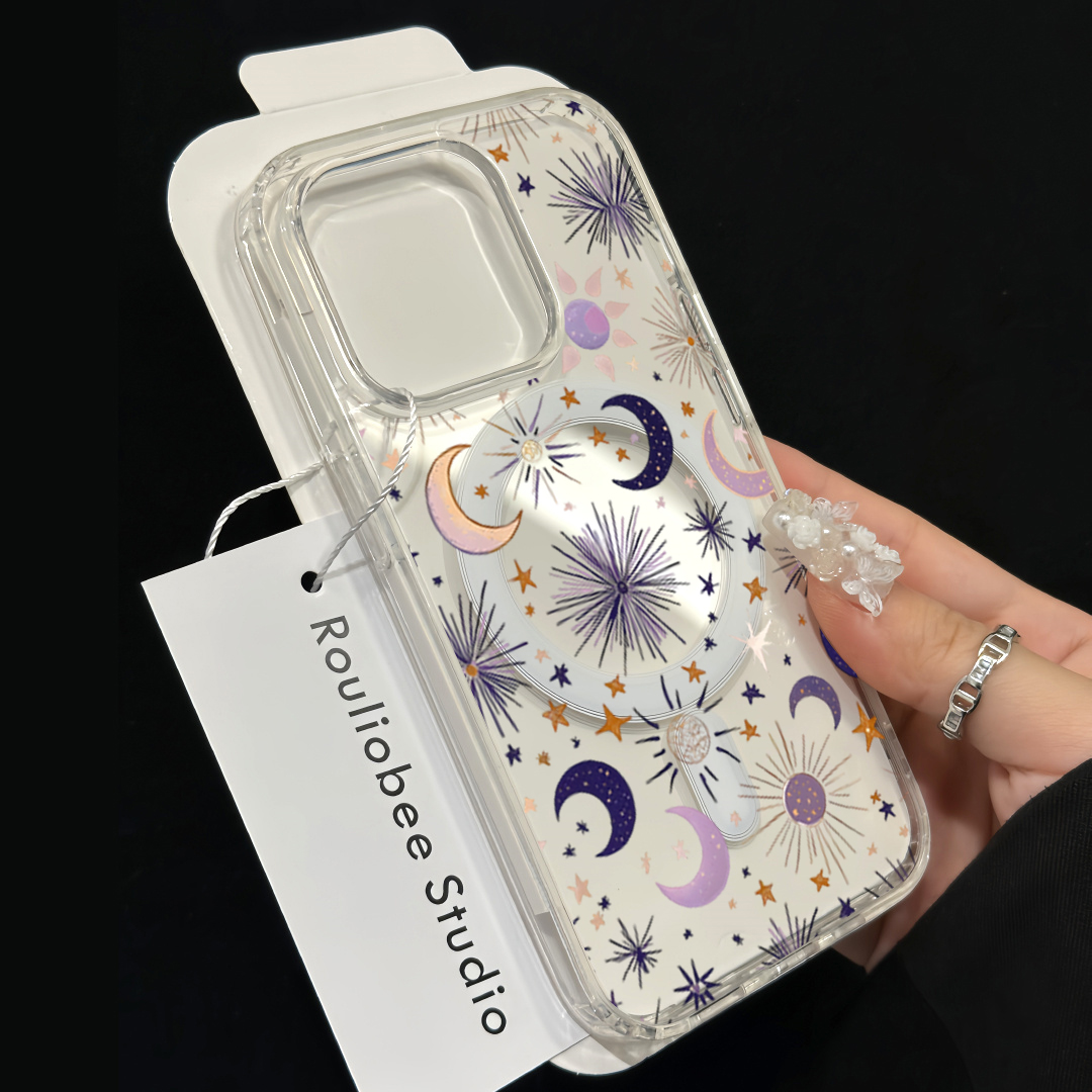 Romantic Sun Moon Stars Phone  - مراجعة Phone Case Clear وسعره