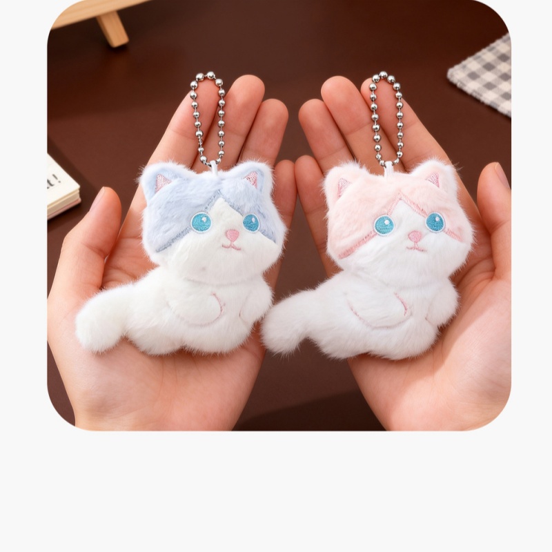  Cute Calico Cat Plush Keychai - مراجعة Phone Accessories In China وسعره