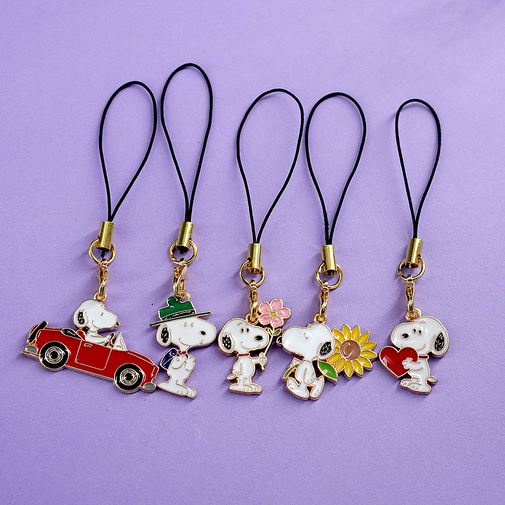 5pcs New Snoopy Phone Lanyard  - مراجعة Phone Accessories In China وسعره