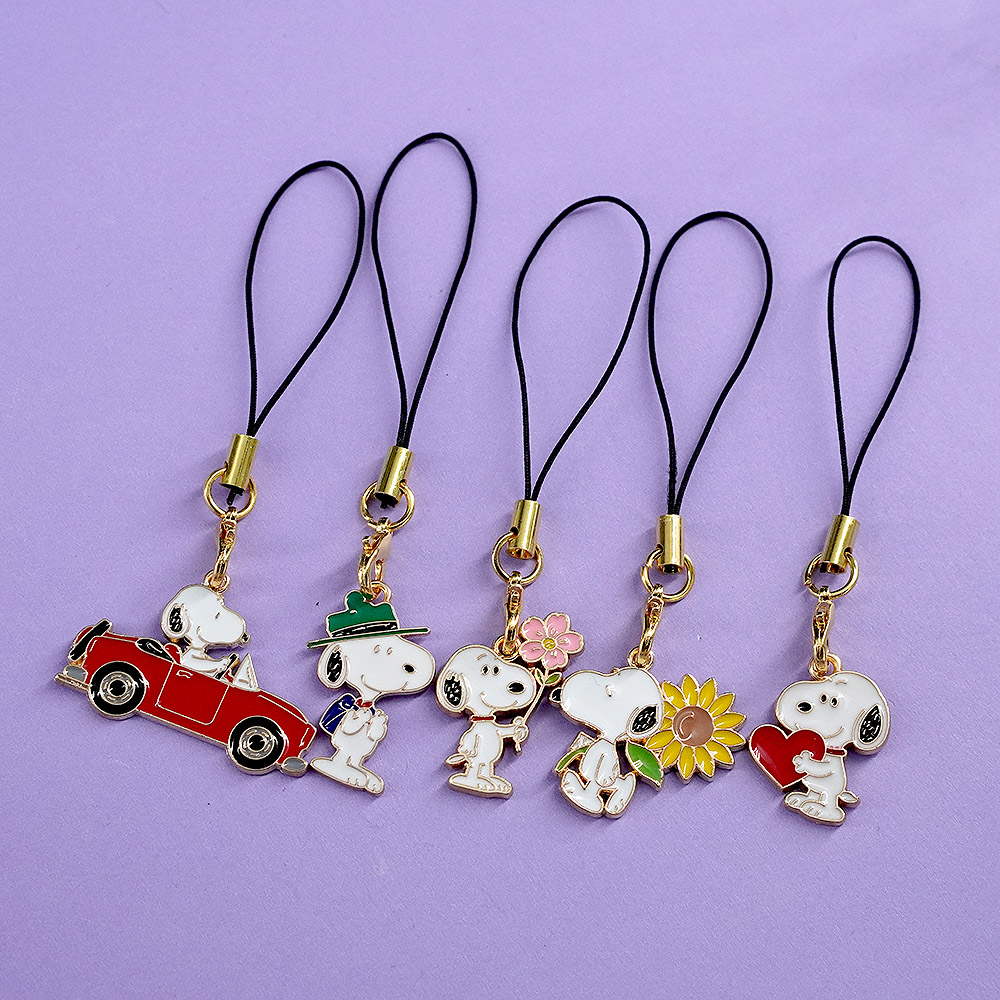 5pcs New Snoopy Phone Lanyard  - مراجعة Phone Accessories In China وسعره