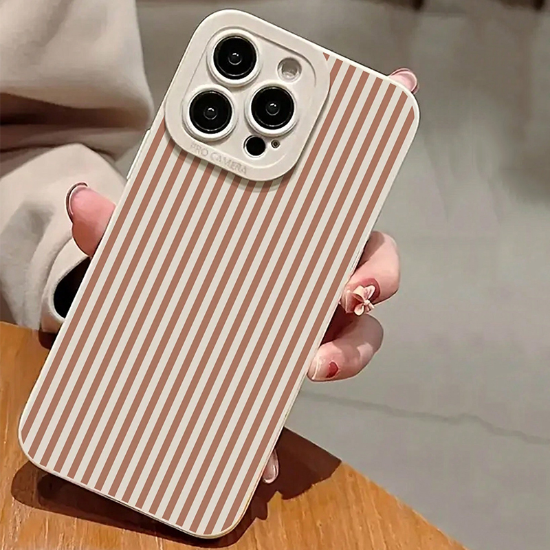 Pink Striped Painted Anti-Drop - مراجعة Phone Accessories To Sell وسعره
