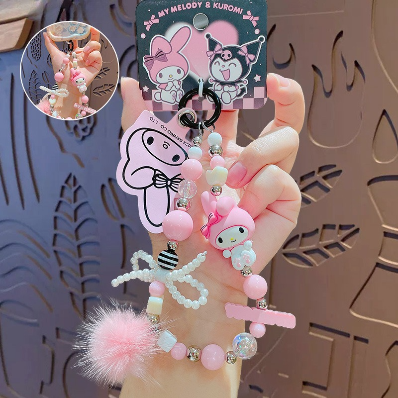 Kawaii Sanrio INS Girlish Phon - مراجعة Phone Accessories Keychain وسعره
